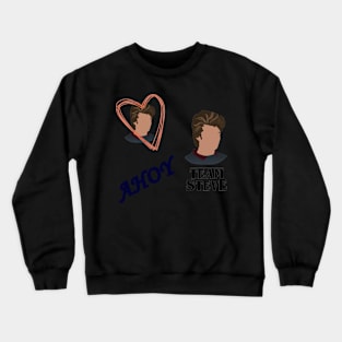 Team Steve Multi Mini Stickers Crewneck Sweatshirt